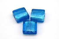 Silverfoil Quadrat 18 x 18 x 6 mm blau